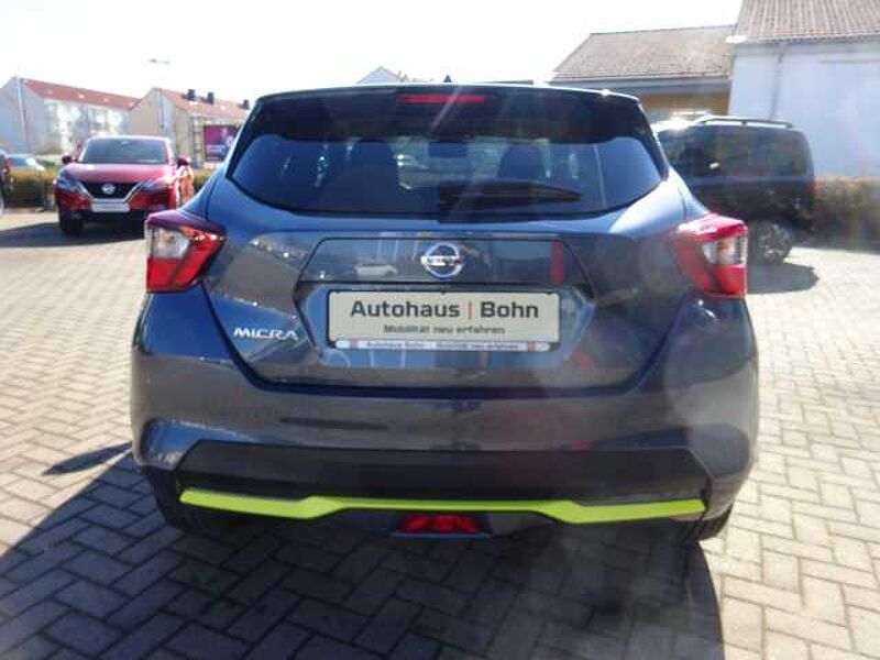 Nissan Micra 1.0 IG-T Kiiro, Navigationssystem, 8fach bereift auf LM Felgen